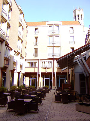 The inner courtyard
