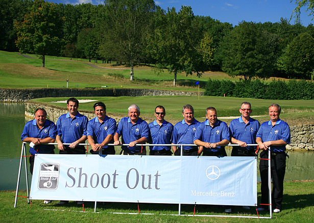 Corporate golf group.