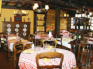 Traditional French cuisine and setting