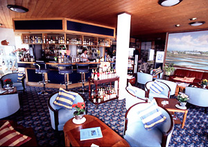 The excellent hotel bar.