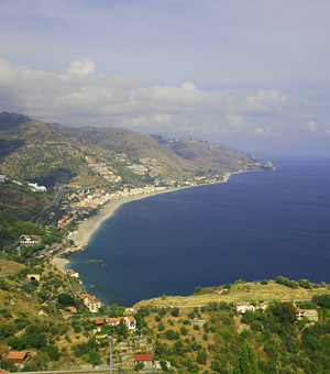 Sicilian coastline