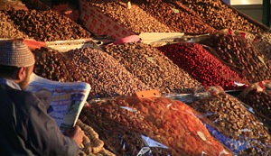 Marrakech - fruit and nut stall