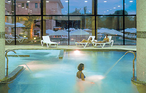 The indoor pool