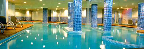 The indoor pool and spa circuit