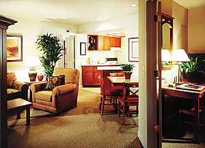 A typical Suite living room