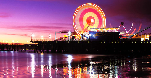 Santa Monica by night