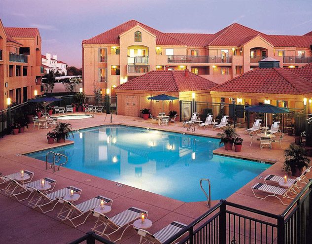The well-designed Hyatt Suites and private pool