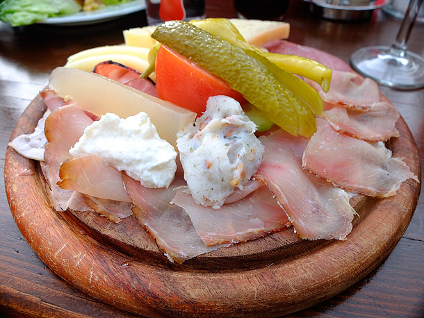Lunch in the Austrian mountains