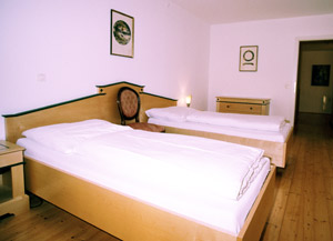 The upstairs bedroom