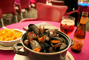 Mussels & chips