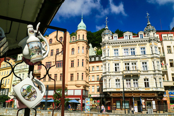 Karlovy Vary town view