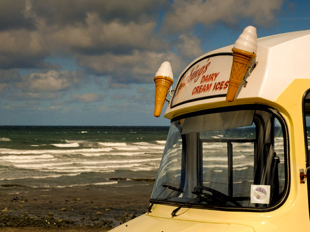 English ice-cream van