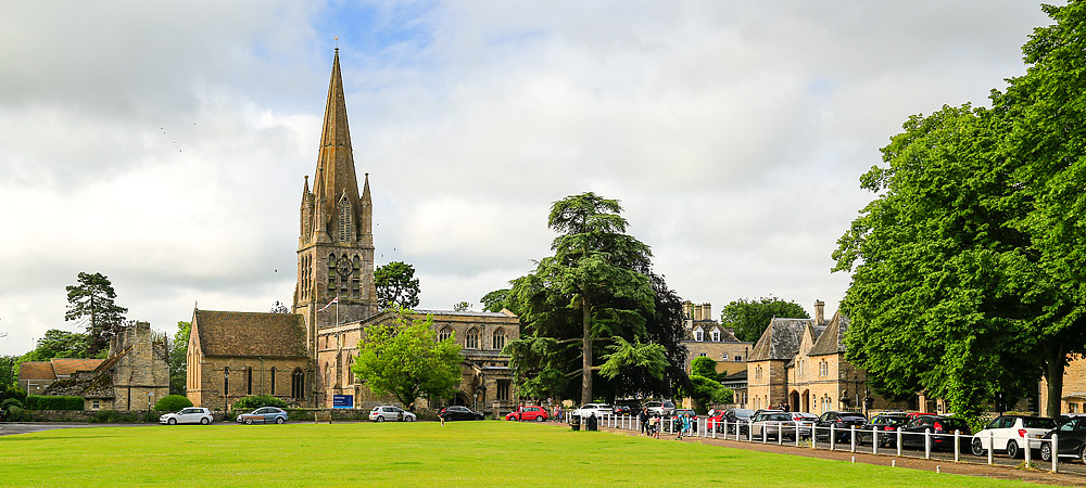 Cotswolds village scene