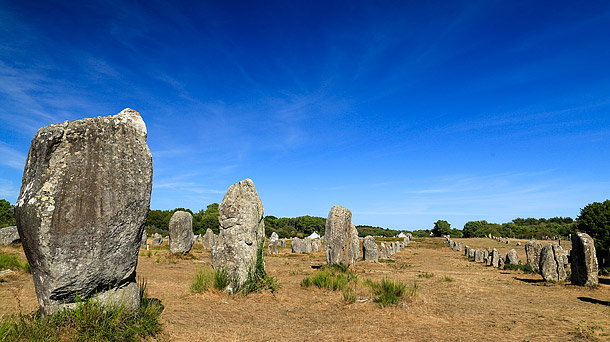 The megaliths at Carnac.