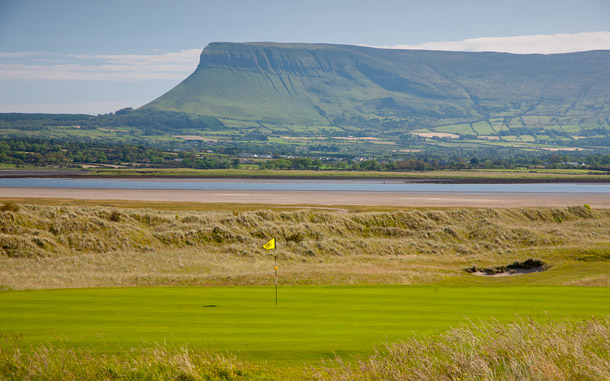 Benbullen mountain at Sligo Golf Club Rosses Point