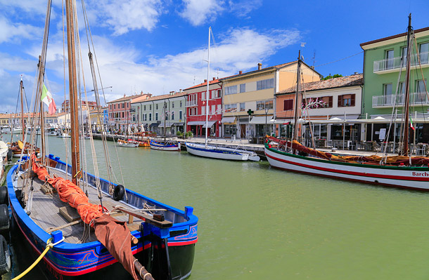 Cesenatico canal & boats