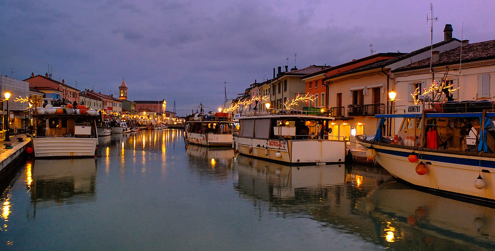 Cesenatico by night