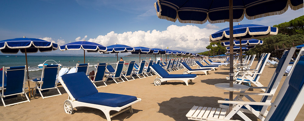 Punta Ala beach chairs
