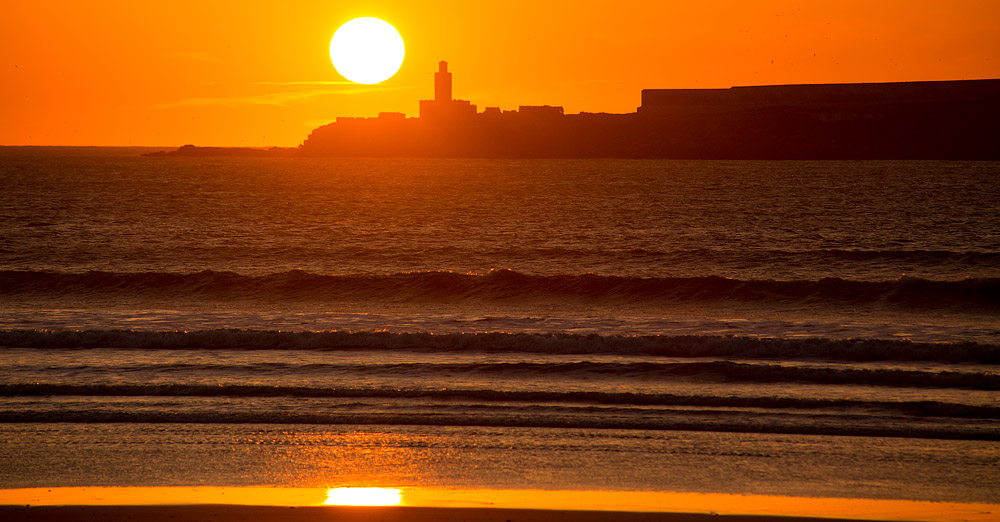 Essaouira beach sunset