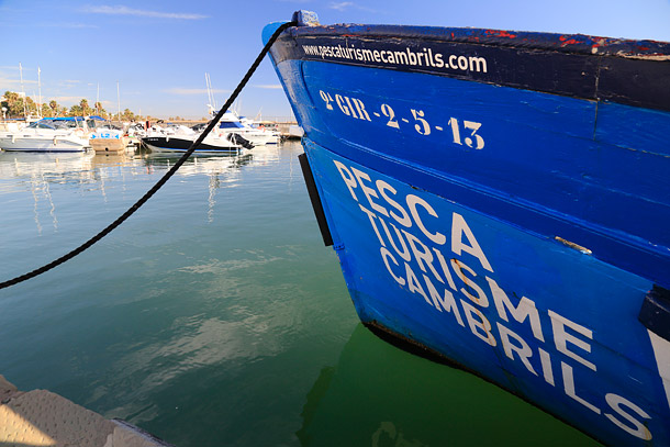 Port Cambrils fishing boats